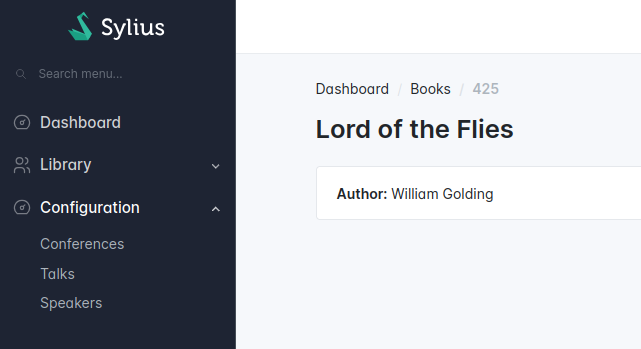Show book title