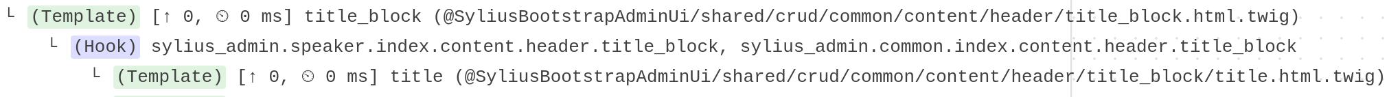 Title block in profiler