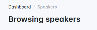 Title changed to Browsing speakers